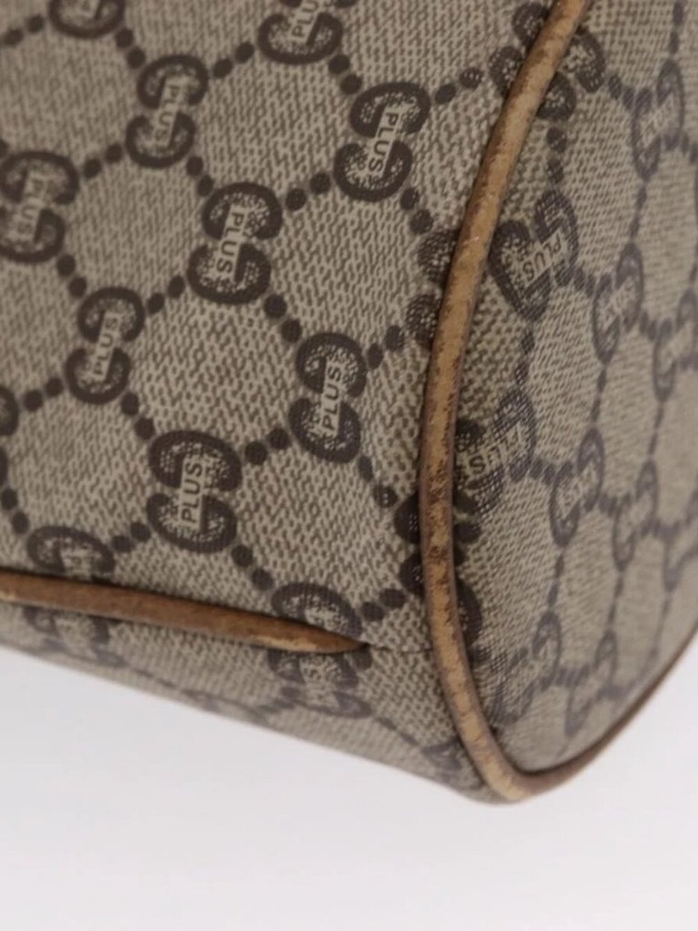 GUCCI GG Plus Supreme Shoulder Bag PVC Beige Gold Auth ka2009 - Picture 13 of 16